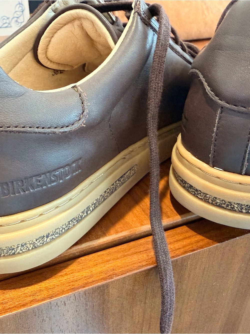 Birkenstock Brown Leather Sneakers - Picture 6 of 6